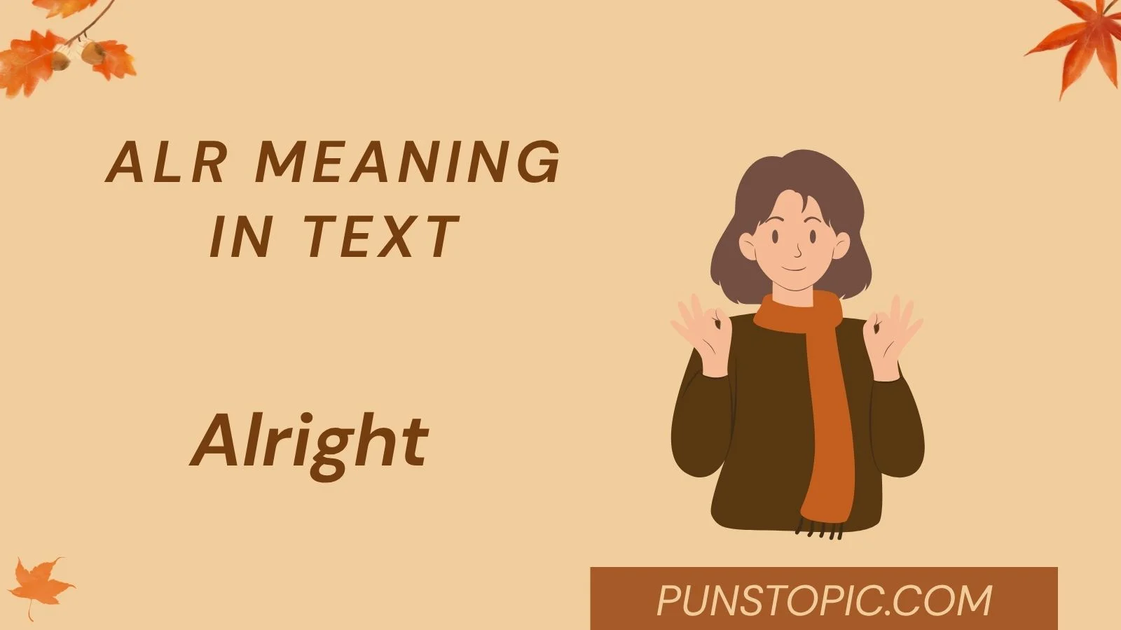 alr meaning in text
