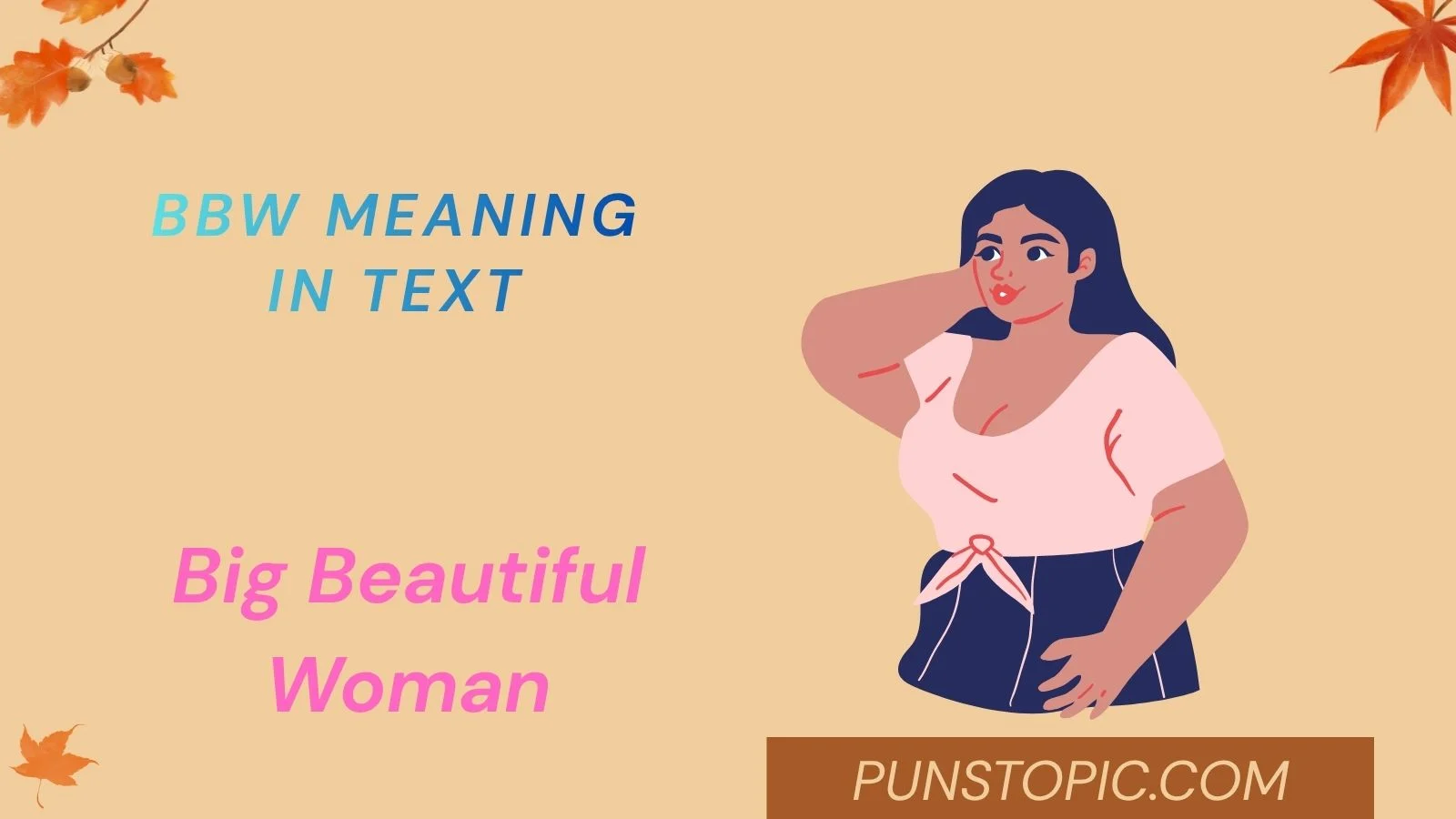 bbw meaning in text