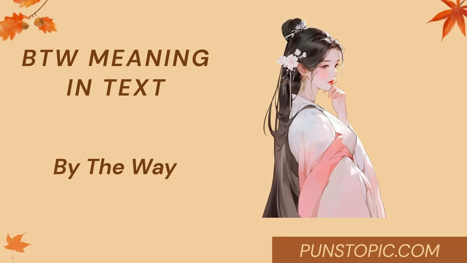 btw meaning in text