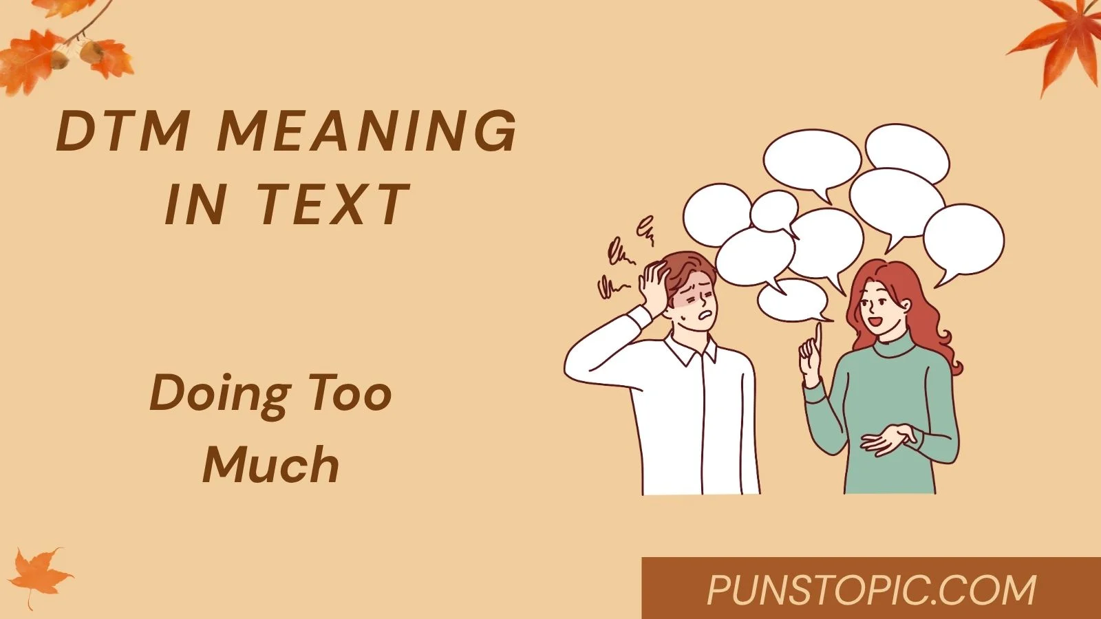 dtm meaning in text