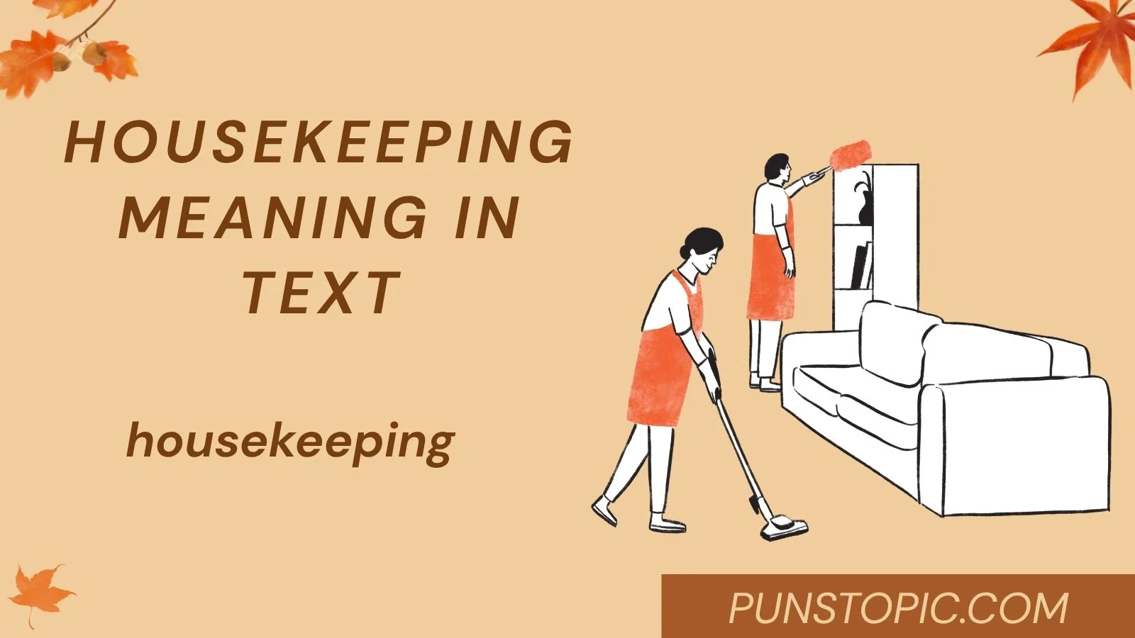 Housekeeping Meaning in Text