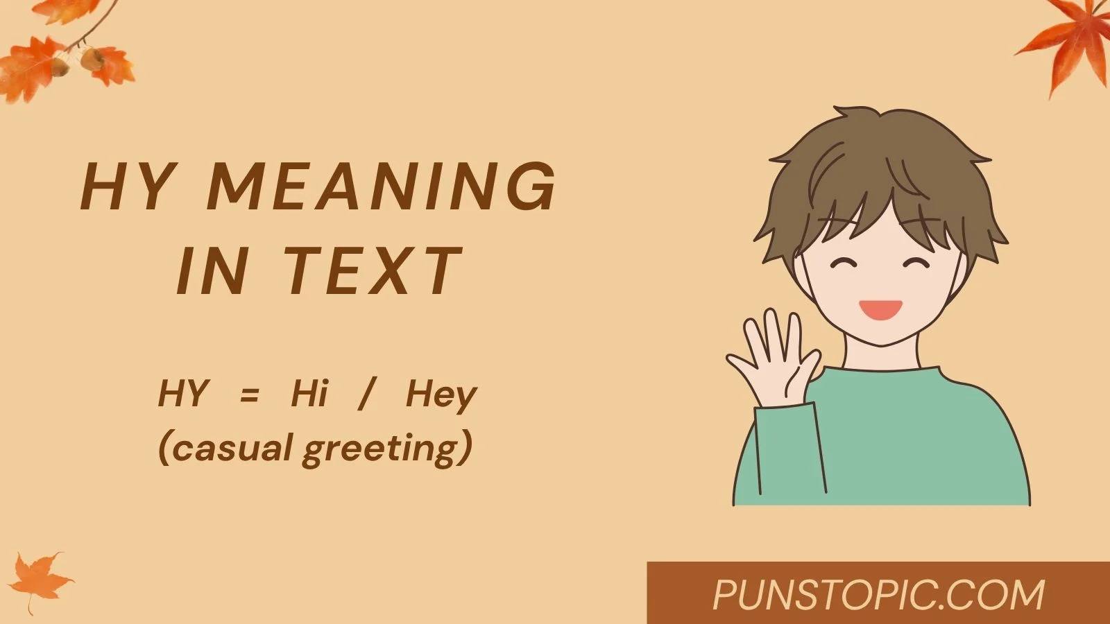 HY Meaning in Text