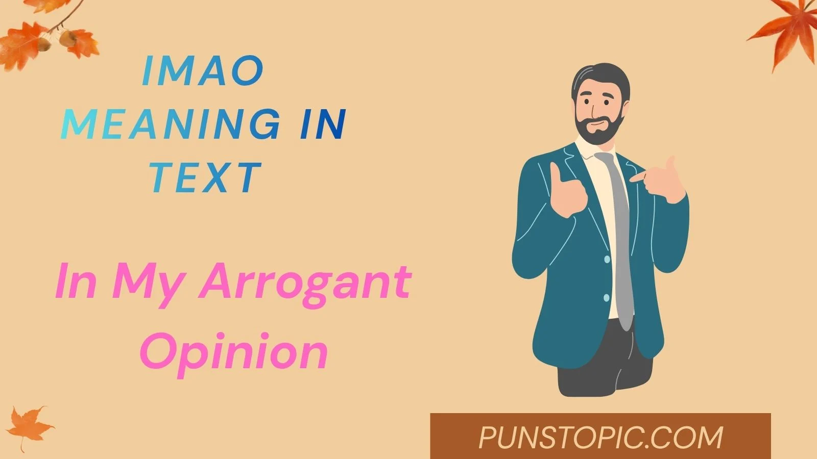 imao meaning in text