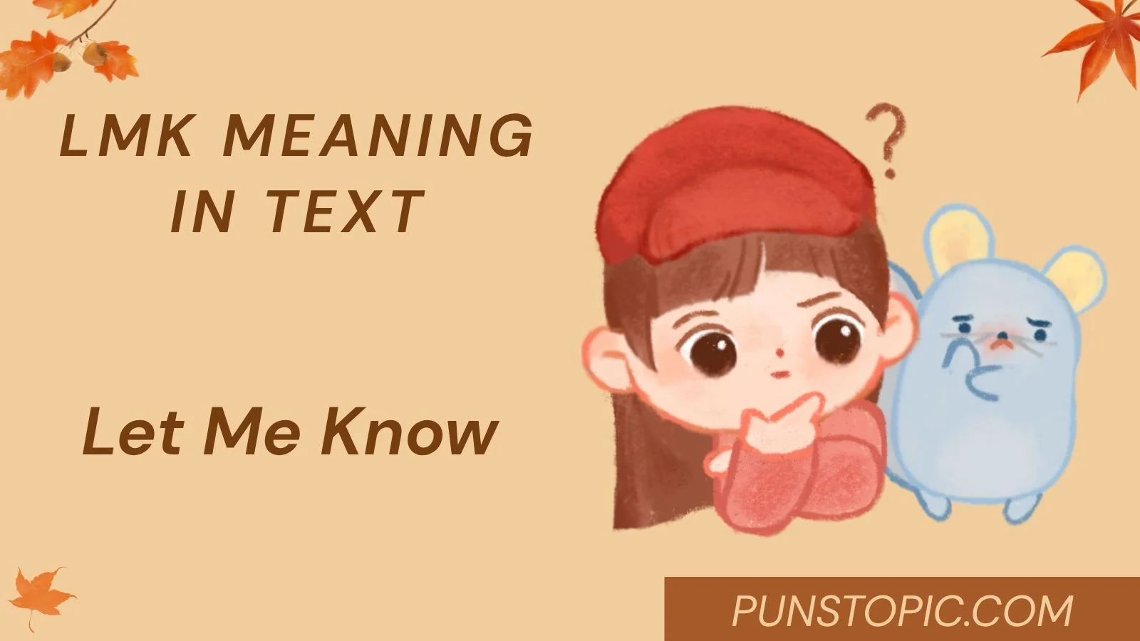 lmk meaning in text