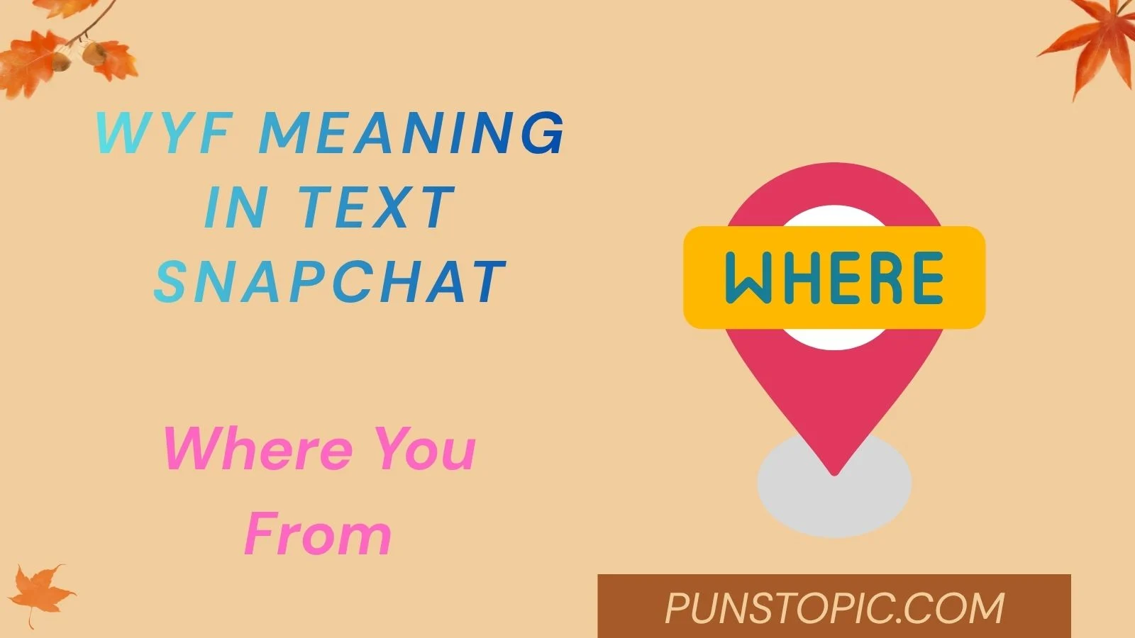 wyf meaning in text snapchat