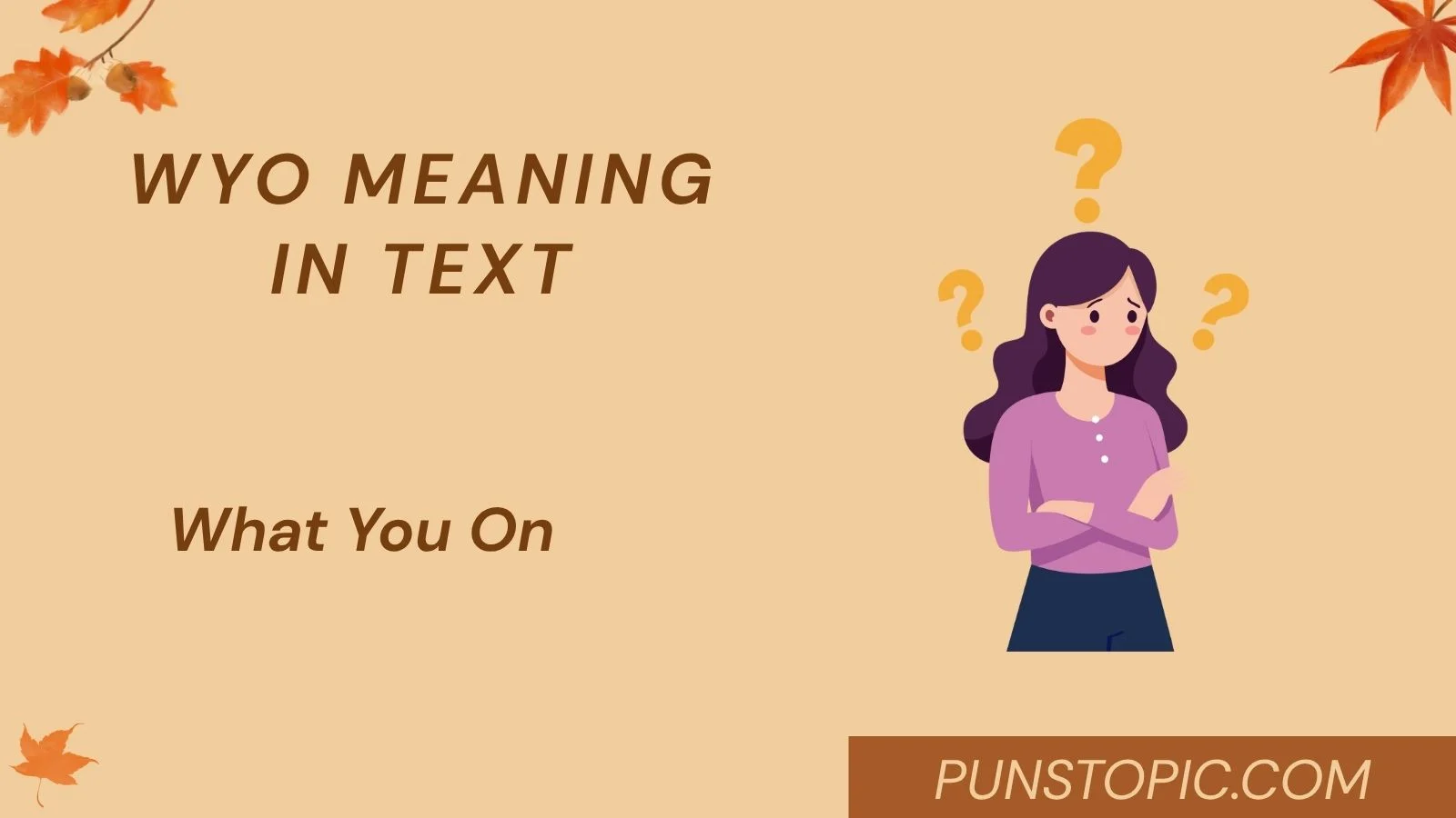 WYO Meaning in Text
